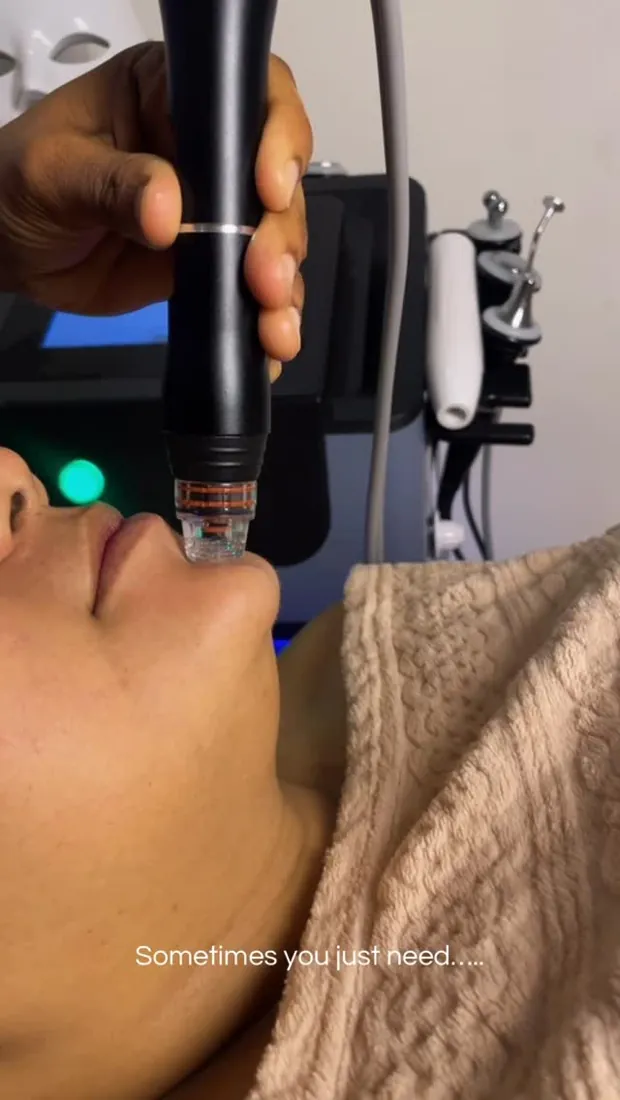 Hydra facial treatment on the 12-in-1 hydra machine